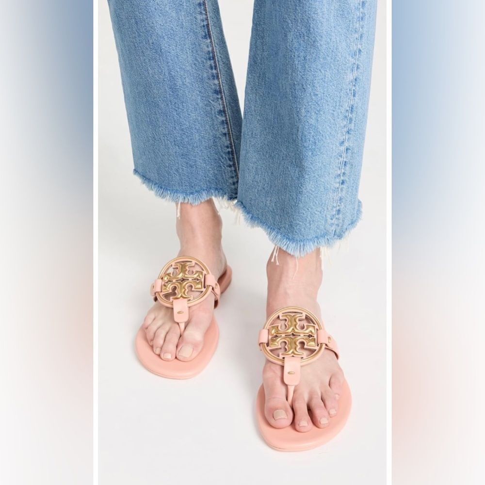 🚦Sold out 🚦TORY BURCH Miller Sandals sea shell pink - Picture 1 of 5